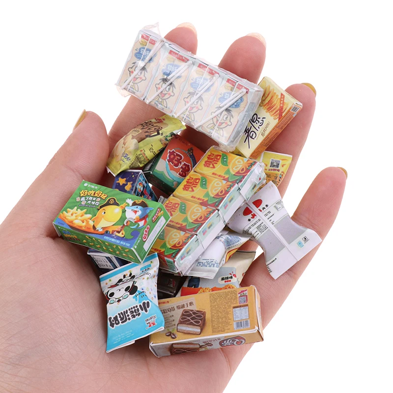 1:12 Miniature Dollhouse Supermarket Mini Food Biscuit Bread Cake Pretend Play - £6.77 GBP+