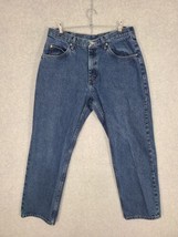 Wrangler Men&#39;s Jeans Relaxed Fit Straight Leg Size 34 x 30 Medium Wash 9... - £11.38 GBP
