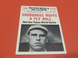1961 TOPPS#454 Snodgrass Muffs Fly Baseball Scoops Nm / Mint Or Better - £31.45 GBP
