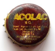 CORK BOTTLE CAP ✱ Cacolac #2 Vintage Milk Chapa Kronkorken France 60´s ~ RARE - £7.78 GBP