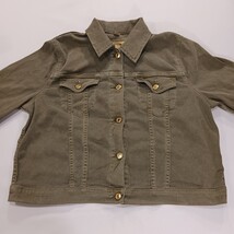 MK Michael Kors RN#111818 Women's Green Button Up Jacket Pockets Size XL image 14