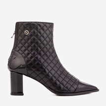 The Celeste Black Tip Quilted Leather Women’s Boot image 6