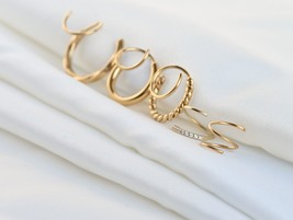 Spiral Hoop Earrings Pair, Tarnish-proof Twist Hoops, Twisted Hoop Earrings - £12.05 GBP+