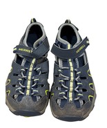 Merrell Kids Closed-Toe Sandals Size 1M Navy/Yellow Leather/Textile Upper - $26.93 CAD