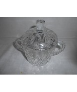 VTG Anchor Hocking Prescut Clear Glass Pineapple Motif Handled Sugar Bow... - $185.90 MXN