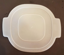 Rubbermaid Lid 9&quot; Clear Square # 5018 with Tab Handles - £4.59 GBP