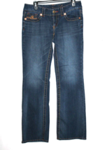 Seven 7 Women&#39;s Bootcut Jeans Size 31x32 (actual) Denim Stretch Embroidered - £17.98 GBP