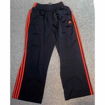 Adidas Jogging Pants Neon Orange &amp; Black US Men’s Medium - £19.46 GBP
