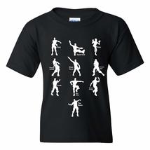 UGP Campus Apparel Emote Dances - Funny Youth T Shirt - Small - Black - £18.97 GBP