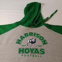 Badger Sport Harrison Hoyas Football Men's Gray & Green Pullover Sweatshirt XL image 8
