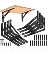 Heavy Duty L-Shaped Metal Shelf Brackets - 8 Pack (3.7&quot; x 6&quot;) - $298.55 MXN