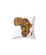 African Map Kente Print Pillow, Square Throw Pillow, Decorative Cushion ... - $37.52 CAD+