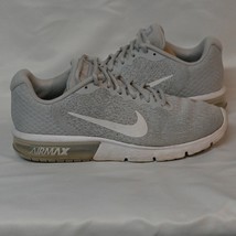 Nike Air Max Sequent 2 Womens 852465-007 Platinum Grey Running Shoes Size 9 - $59.79