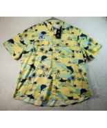 Ocean &amp; Coas Shirt Mens Size 2X Multi Fish Print Short Sleeve Collar But... - $31.48 CAD