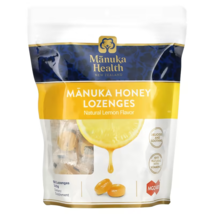 Manuka Health Manuka Honey Lemon Throat Lozenges Cough Drops 58 Lozenges - £21.65 GBP