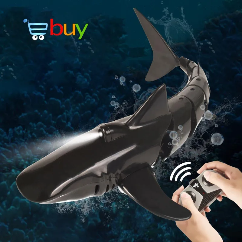 Remote Control Shark Electric Swimming Fish High Simulation Underwater RC - £53.35 GBP+