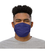 Asanoha Japanese Pattern with Hemp Leaf Motif Triangle Dark Blue Face Mask - $18.00