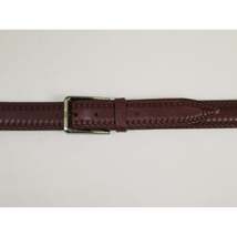 Men's Belt By PICCODER Turkey Genuine Leather Stitched 5021 Brown image 4