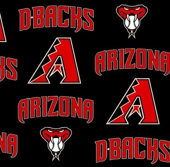 College Arizona Diamondbacks MLB Sports Fleece Fabric Print by the yard ... - $14.97