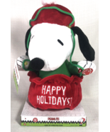 Peanuts Christmas Animated Musical Light Up Plush Snoopy - $34.95