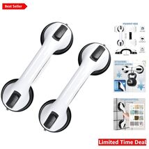 12 Inch Bathroom Grab Bars - 2 Pack Suction Shower Handles for Enhanced ... - $54.40