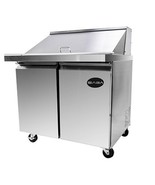 NEW 36&quot; MEGA SALAD 2 DOOR SANDWICH 15 PAN REFRIGERATOR PREP TABLE COOLER... - €2.139,22 EUR