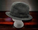 Pendleton Mens Large Fedora Hat Gray Color Speckled Sri Lanka 35% Wool Nice - $39.19