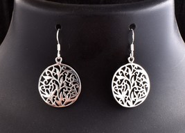 Handmade 925 Sterling Solid Silver Tree Women Wear Drop Dangle Earrings - £33.88 GBP+