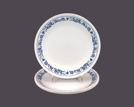 Four Corelle Corningware Old Town Blue salad plates made in USA. Flaws. - $46.75