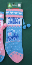 Baby&#39;s First Christmas Stocking for Boy Vintage Woolworth&#39;s NEW Vintage Taiwan - £12.22 GBP