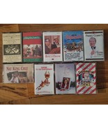 Lot of 9 Christmas Cassette Tapes Partridge Bing Chipmunks  Rudolph Nat ... - £15.57 GBP