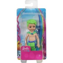 Barbie Dreamtopia Chelsea Merboy Doll with Green Hair &amp; Tail NEW - £11.09 GBP