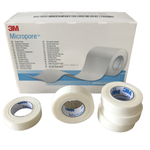 3M Micropore Hypoallergenic Surgical Tape 2.5cm x 9.1m |Eyelash Extensions - $1.34+
