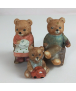 Vintage Set of 3 Homco Rocking Chair Bears Family #1470 Complete Set - €12,48 EUR