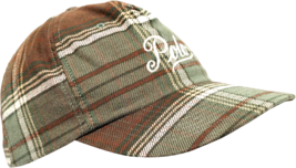 Polo Ralph Lauren Mens Green Plaid Script Flannel Baseball Dad Cap Hat, 8704-10 - £69.61 GBP