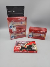 7 TDK D90 &amp; 1 Maxwell 60 Normal Bias Blank Audio Cassette Tapes Vintage New - £15.74 GBP