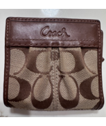 Coach Signature Cloth/Leather Monogram Billfold Wallet - $37.49 CAD