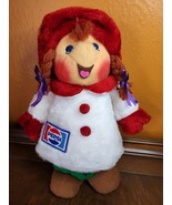 VTG 70s Pepsi Christmas Plush Animal Fair 19&quot; Caroler Girl Store Display... - $90.33 CAD