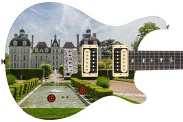 Guitar Skin Axe Wrap Re-skin Vinyl Electric Down in the Hood 814 - $45.49