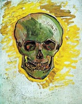 Art Skull by Dutch Vincent van Gogh. Wall Oil Painting Giclee Print Canvas - £6.76 GBP+