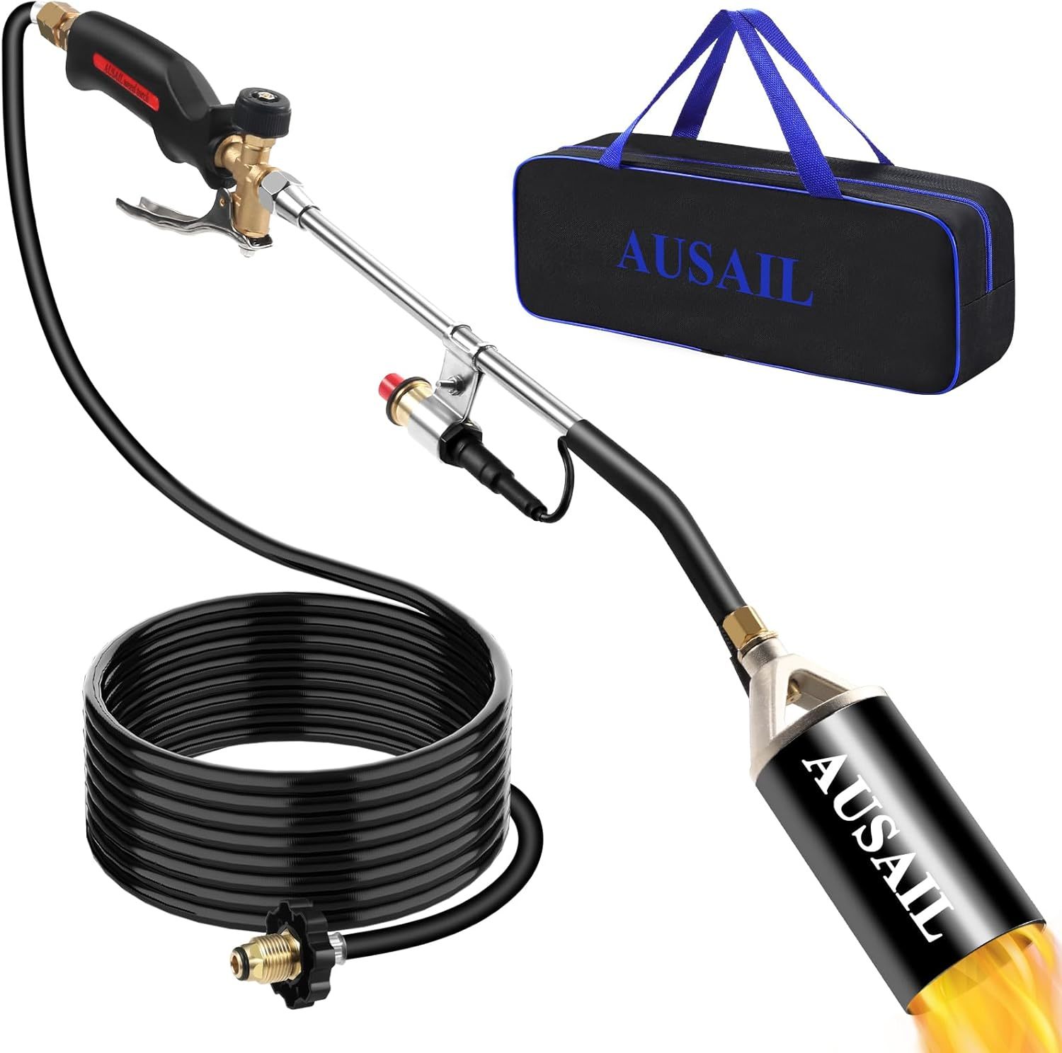 Propane Torch Weed Burner,Heavy Duty Blow Torch With Storage, Road Marking - $60.96