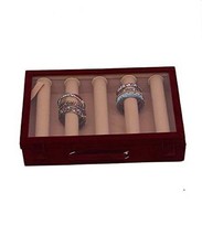 Wooden Bangle Box For Woman 5 Rods Bangle Storage Box - $32.96