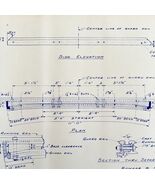 1947 Railroad Bangor Aroostook Standard Guard Rail 80 LB Blueprint F3 DW... - $56.76 CAD