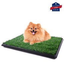 25&quot;x20&quot; Puppy Pet Potty Training Pee Indoor Toilet Dog Grass Pad Mat Turf - £36.95 GBP