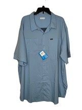 Columbia Men&#39;s Shirt Silver Range Utility Lite Button-Down Short Sleeve 3XT NWT - £22.30 GBP