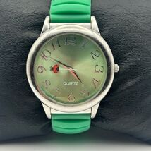 Women’s Fashion Watch Lady Bug Green Stretch Band Working New Battery - €16,84 EUR
