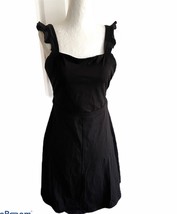 New ASOS Little Black Skater Dress Flare Skirt Backless Sleeveless Flirt... - £17.76 GBP