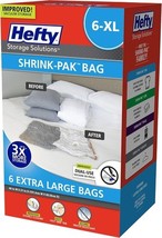 Hefty Shrink-Pak 6 Extra Large Vacuum Seal Storage Bags (Open Box) - $13.22