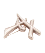 925 Sterling Silver Vintage Brooch Pin MFA Carved Word Saying Friendship... - $111.41