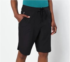 zuda Women&#39;s Slim Fit Boardshort with Zipper Pockets (Black, Small) A473538 - $17.56